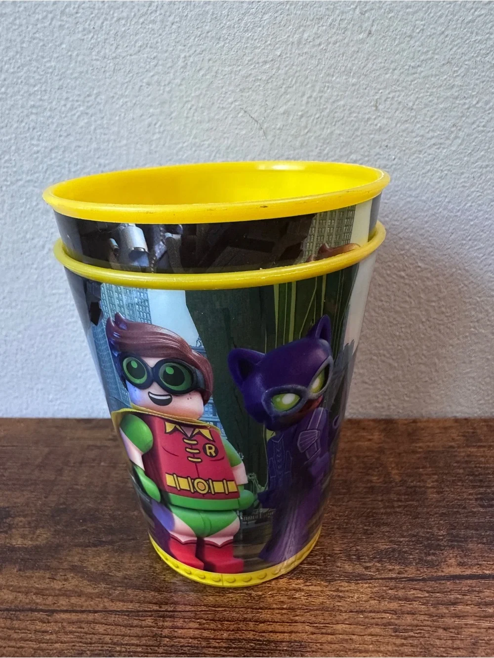 2017 McDonalds Happy Meal Lego Batman Movie Plastic Cups Lot of 4 Robin Riddler